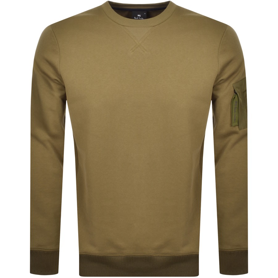 Alternative Image for ProductPS By Paul Smith Crew Neck Sweatshirt Khaki1